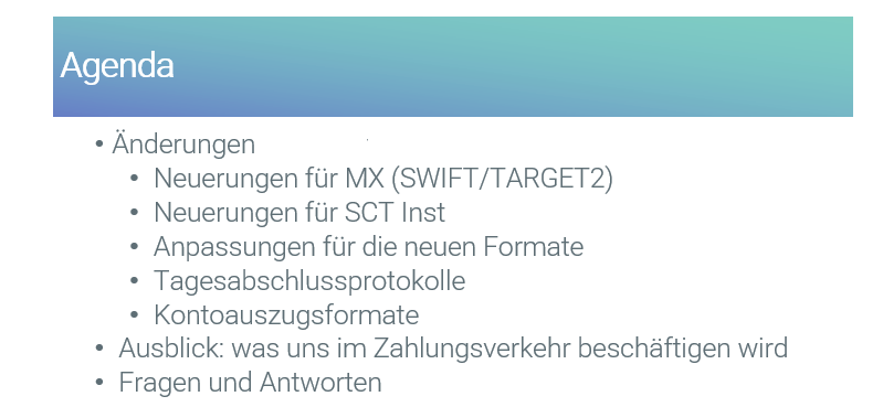 SEPA TARGET SWIFT